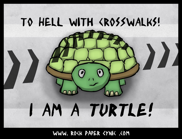 an awesome turtle crosses the road the badass way