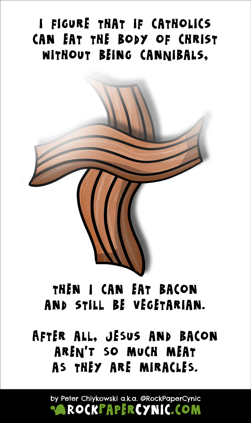 Jesus Christ and bacon, it turns out, have a lot in common