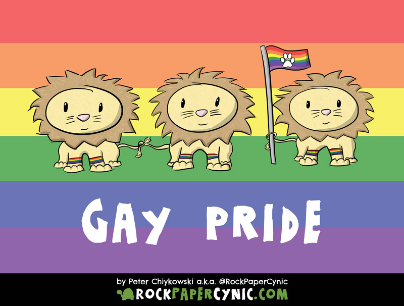 gay lions are basically the cutest and afford the best puns