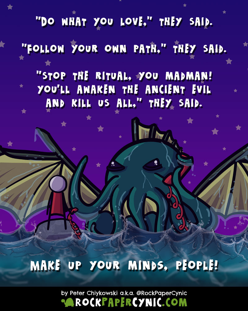 Here are some words to empower your inner necromantic Cthulhu-summonging megalomaniac