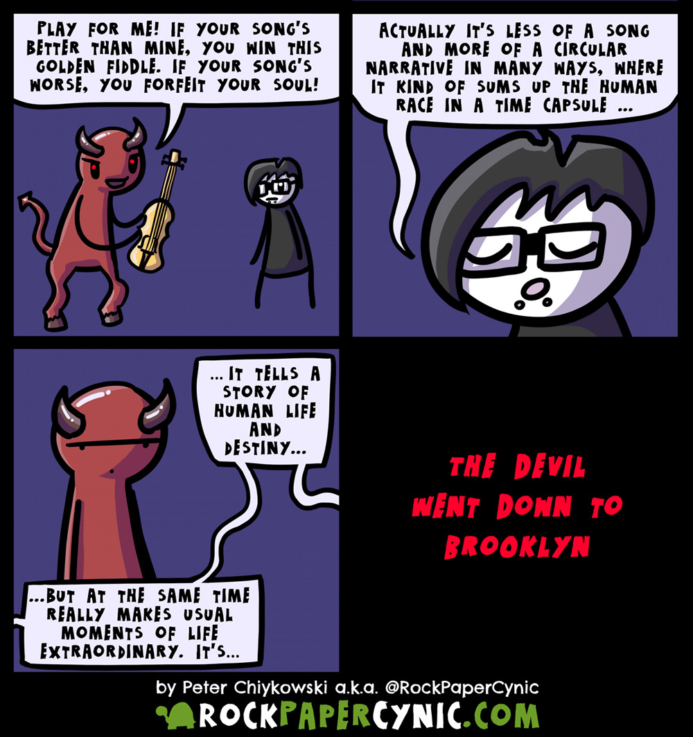 the Devil visits Brooklyn to battle an ambitious young musician for his soul and gets more than he bargained for