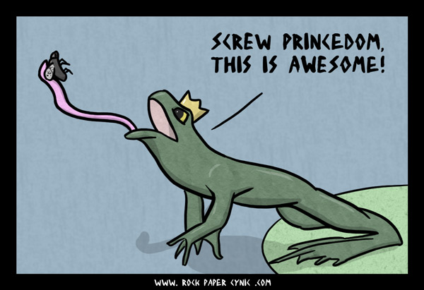 Why Being a Frog is Way Better Than Being a Prince princedom is okay but grappling flies using only your tongue is awesome