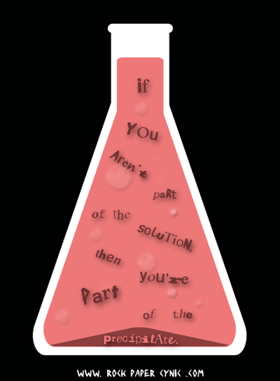 a chemistry joke is made