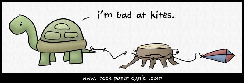 turtles are cute for their kite-related inabilities