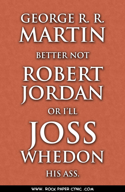 we offer a reaction to the possibility that George R. R. Martin might not finish A Song of Ice and Fire