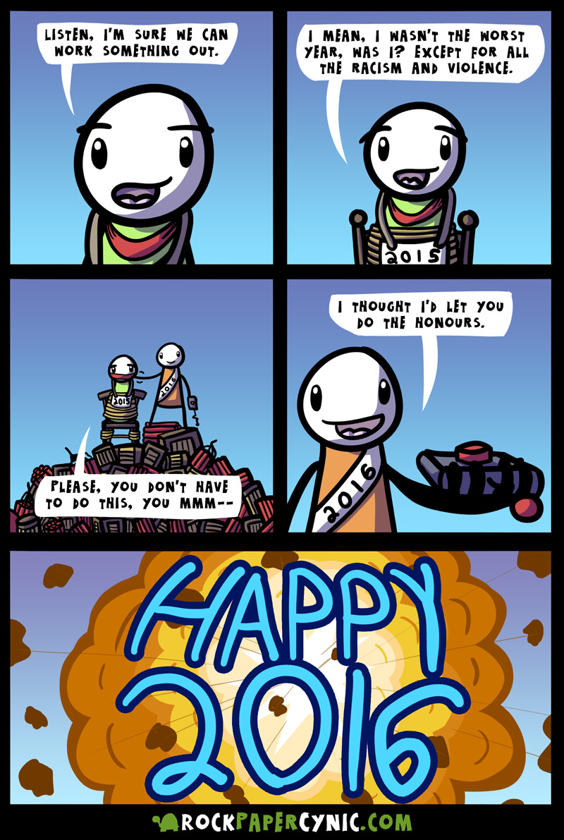 we give 2015 the goodbye that it absolutely deserves HOORAY! Happy New Year!