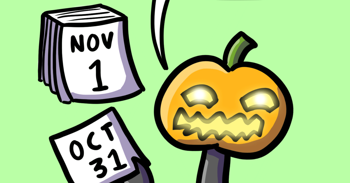 The difference between october 31st and november 1st a rock paper
