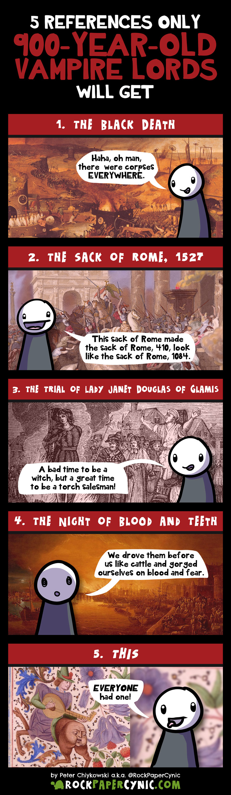 we share a #relatable list of references that only ancient vampire lords will understand
